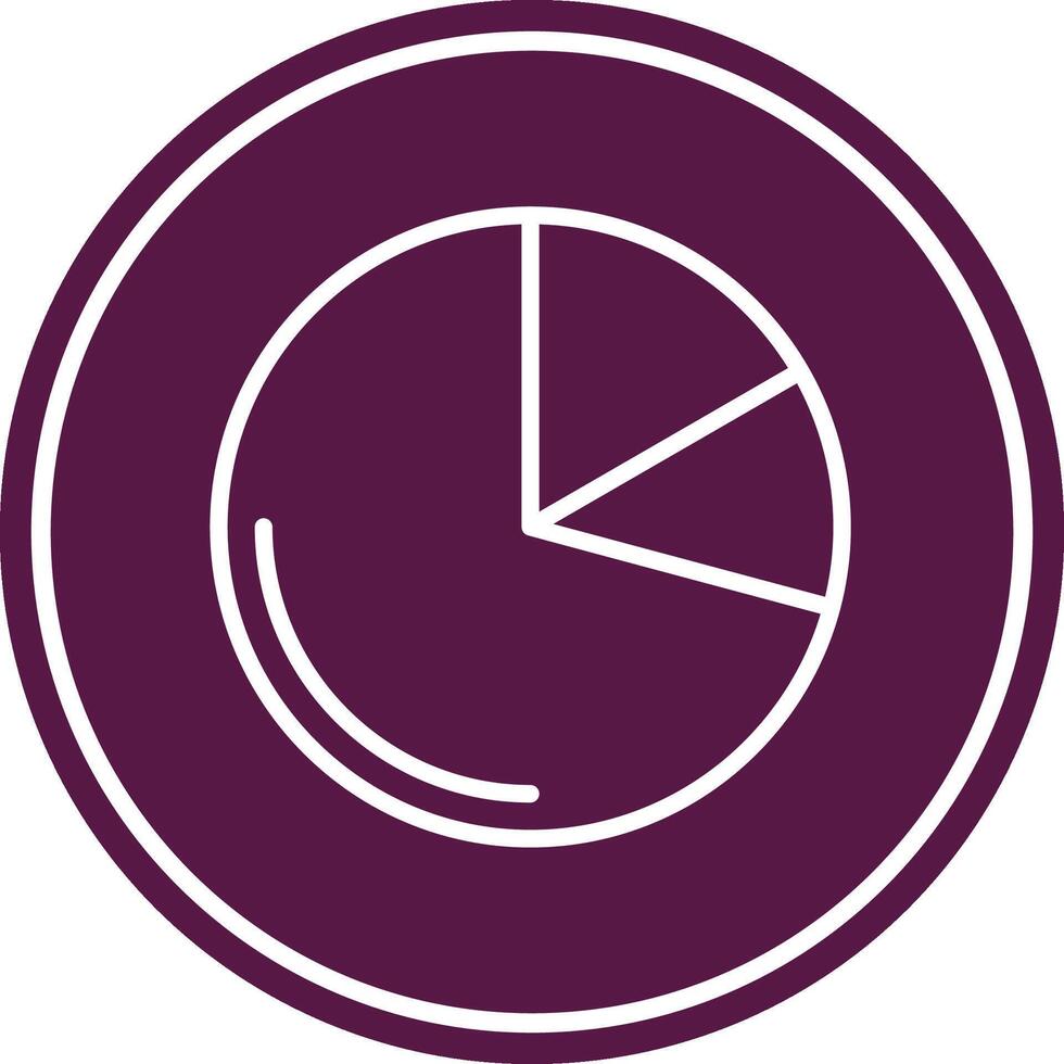 pie chart Line Circle Icon vector