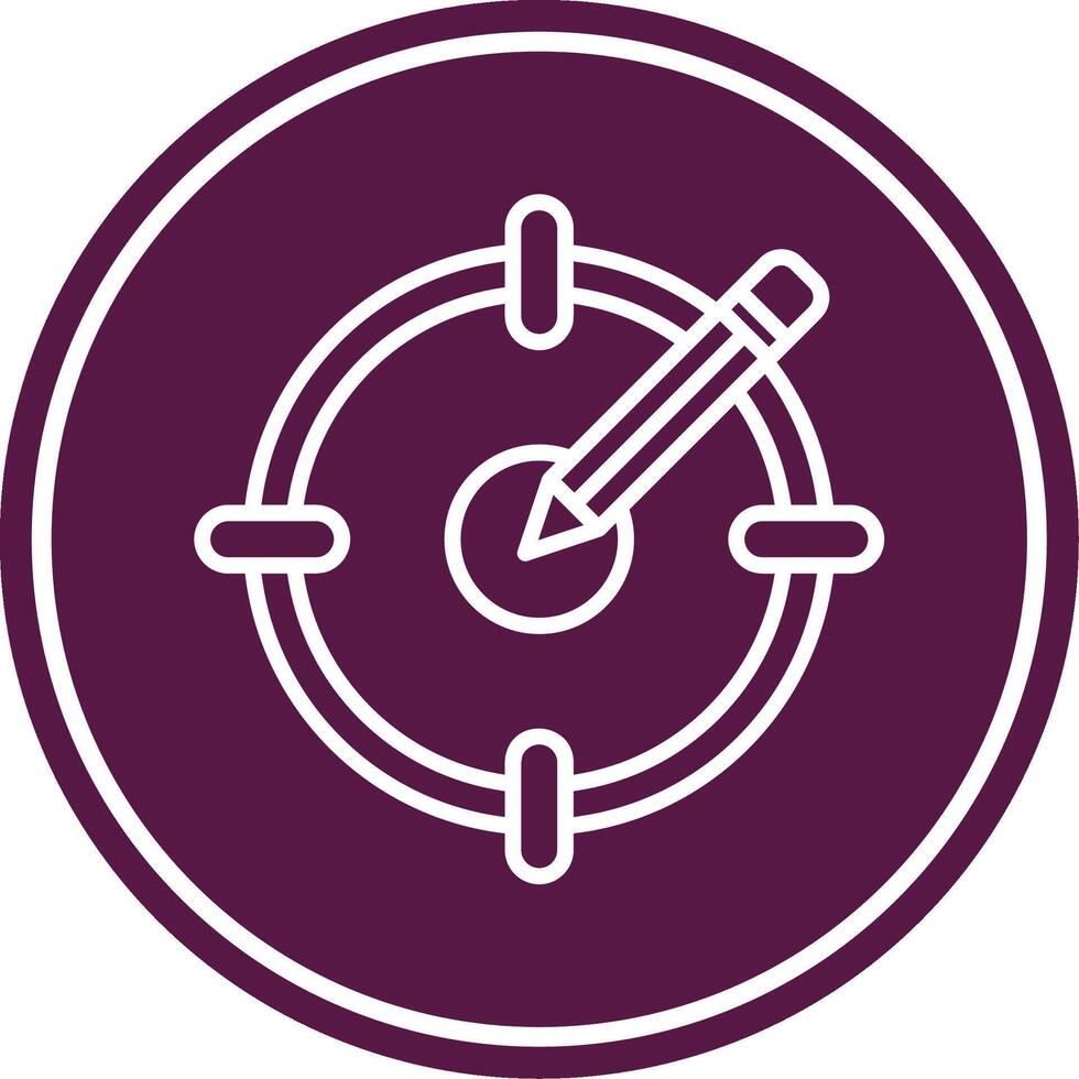 Target Audience Line Circle Icon vector