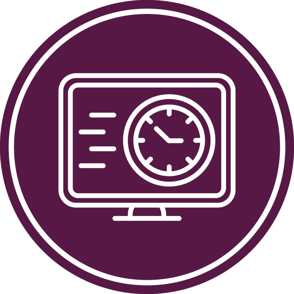 Fast Time Line Circle Icon vector