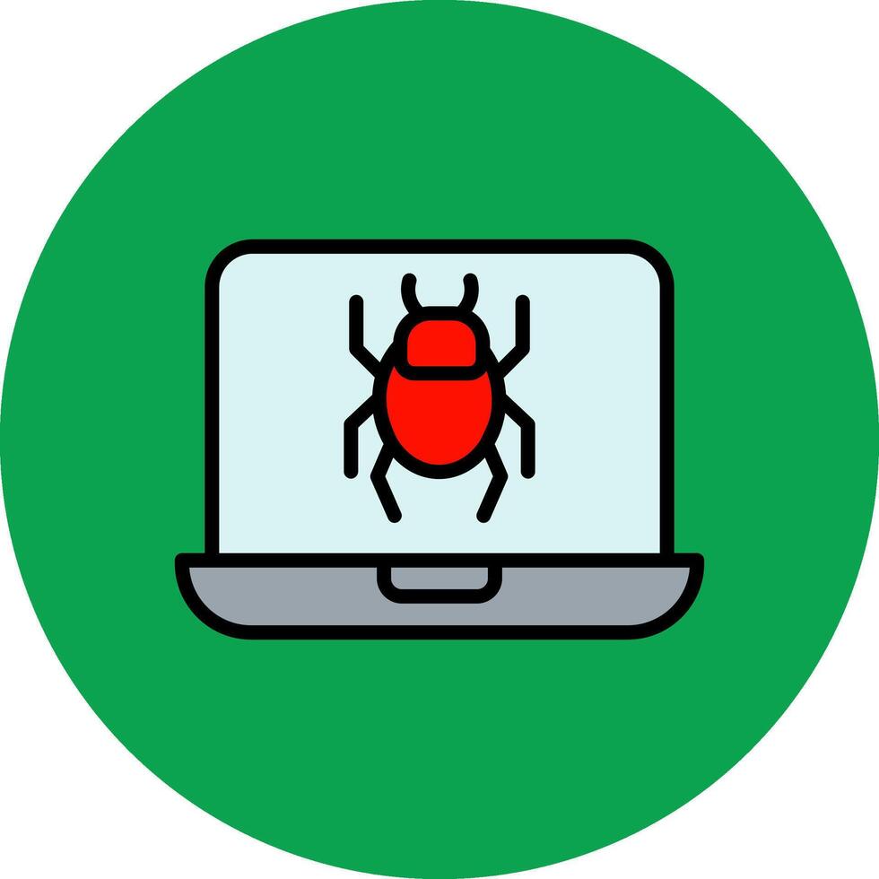 Infected Filled Multi Circle Icon vector