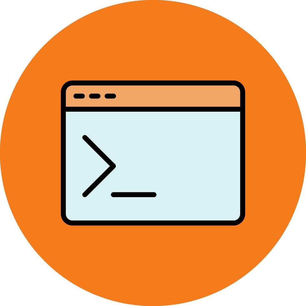 Terminal Filled Multi Circle Icon vector