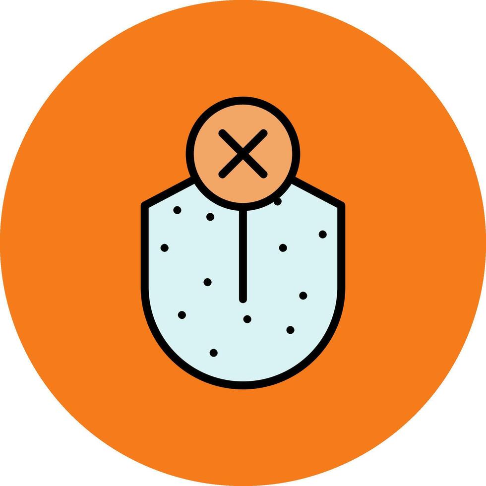 Loss Sense Of Taste Filled Multi Circle Icon vector