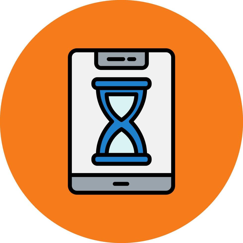 Smartphone Filled Multi Circle Icon vector