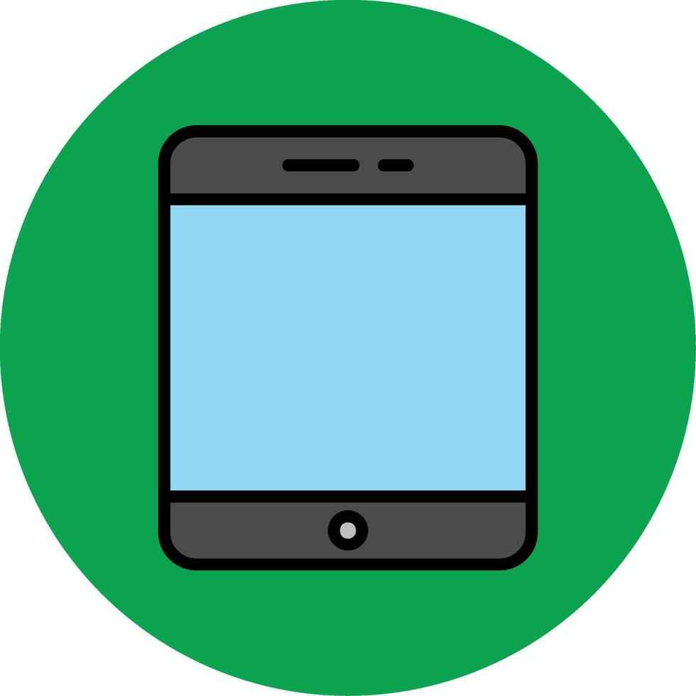 Tablet Filled Multi Circle Icon vector