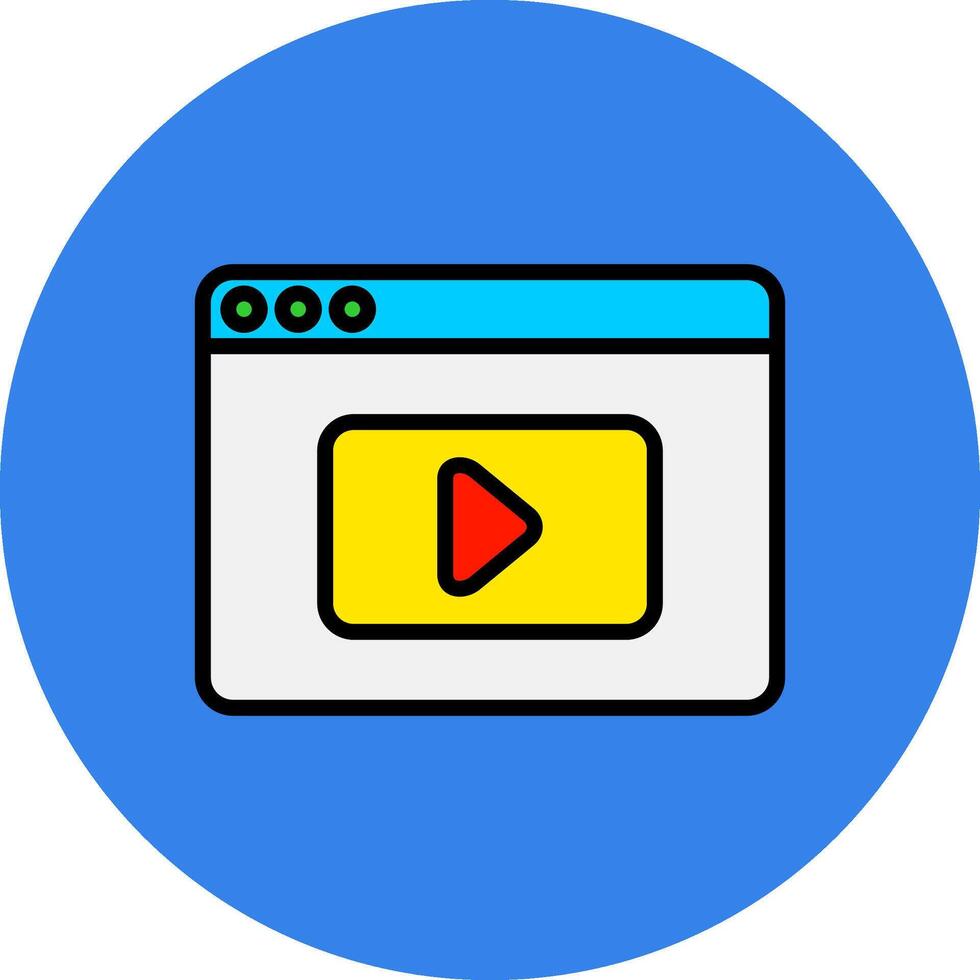 Player Filled Multi Circle Icon vector