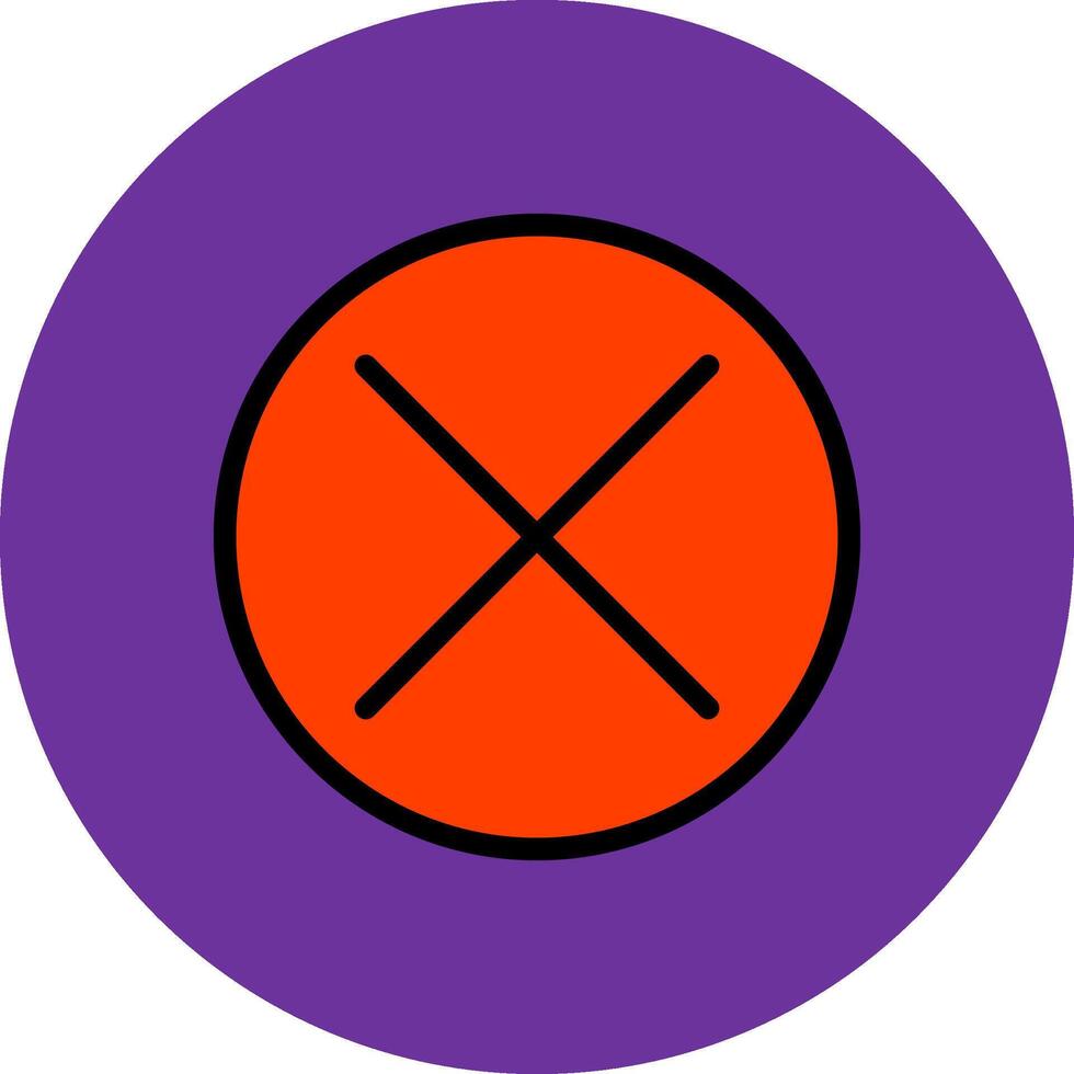 Cancel Filled Multi Circle Icon vector