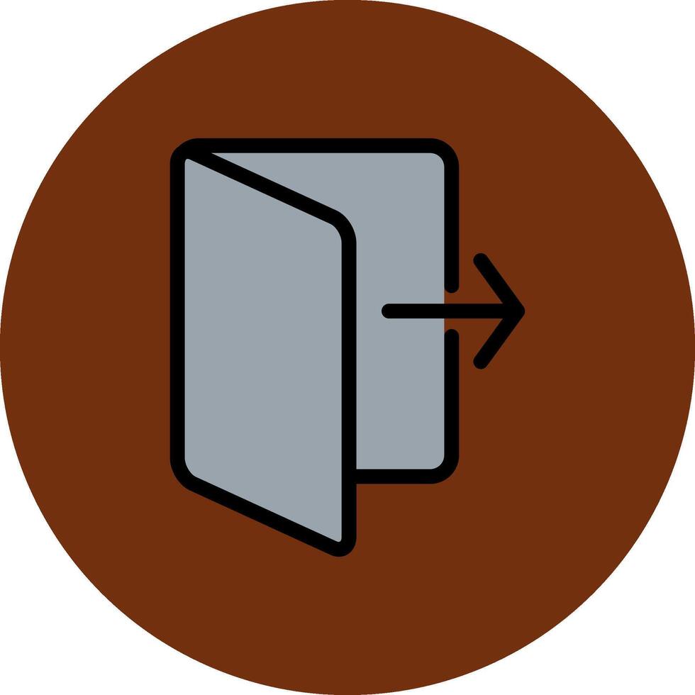 Do Not Go Out Filled Multi Circle Icon vector