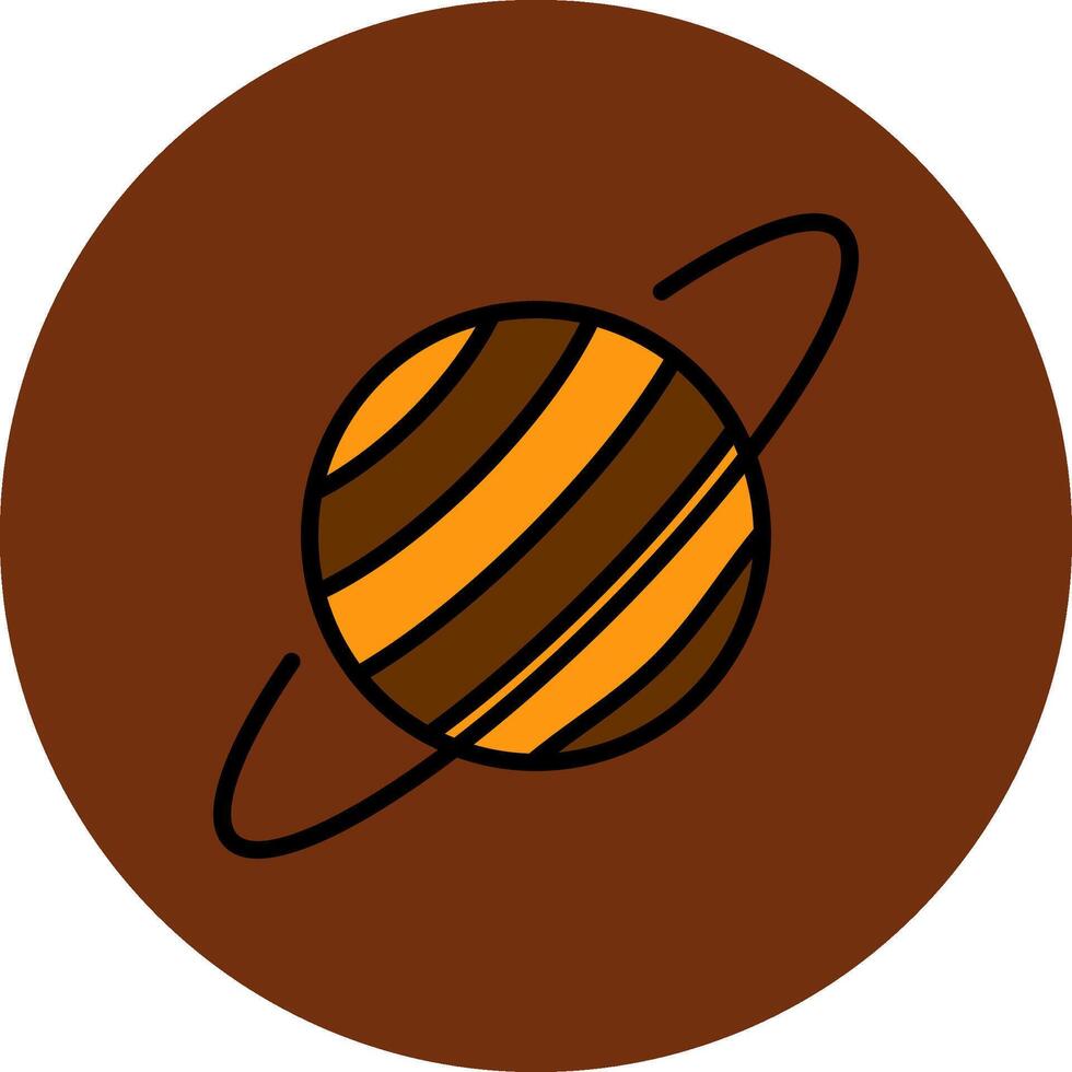 Uranus Filled Multi Circle Icon vector