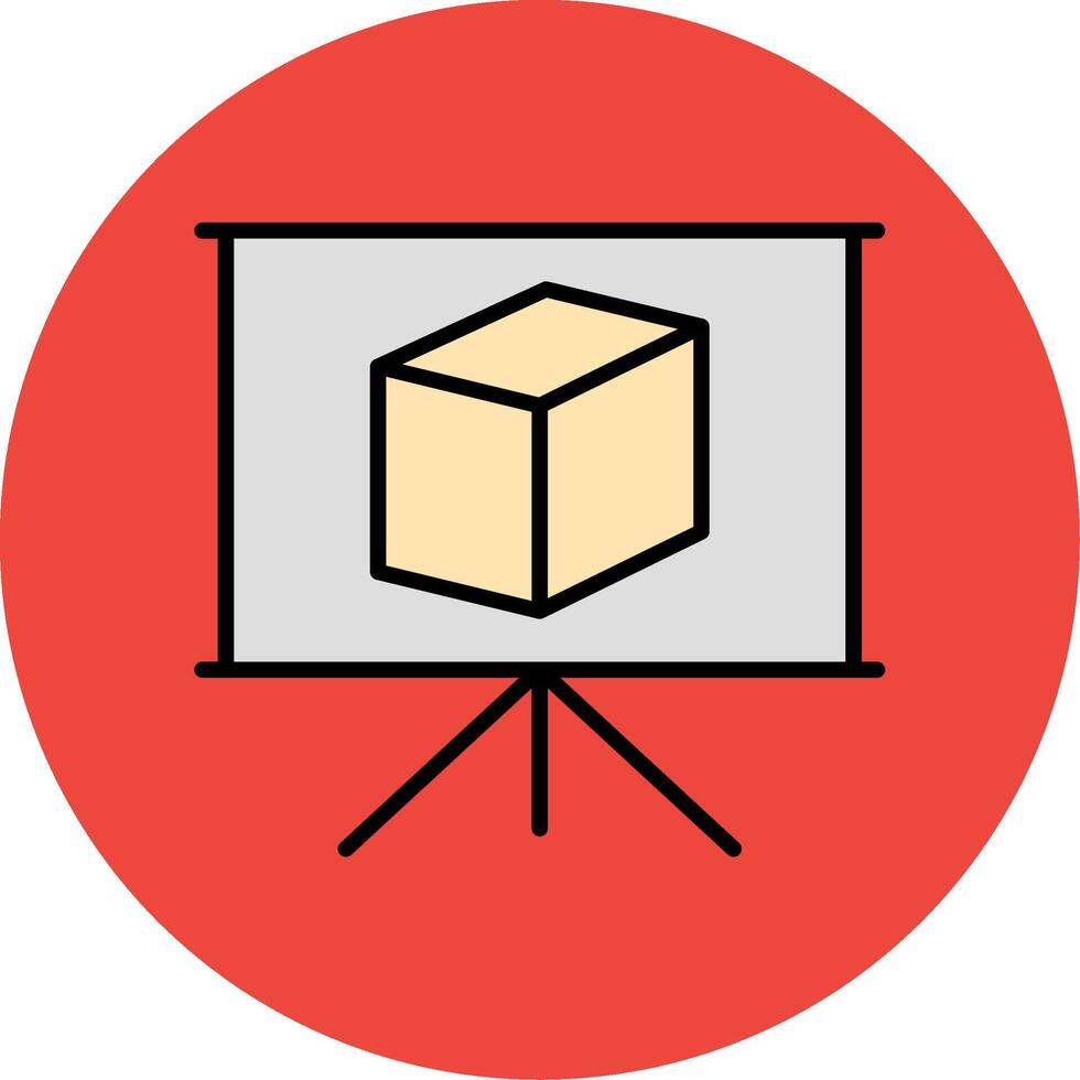 Presentation Filled Multi Circle Icon vector