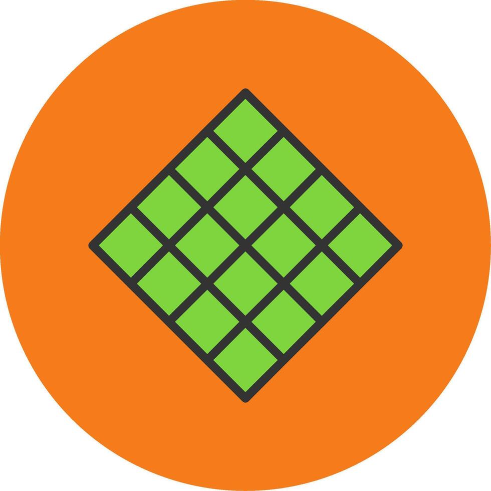 Tiles Filled Multi Circle Icon vector