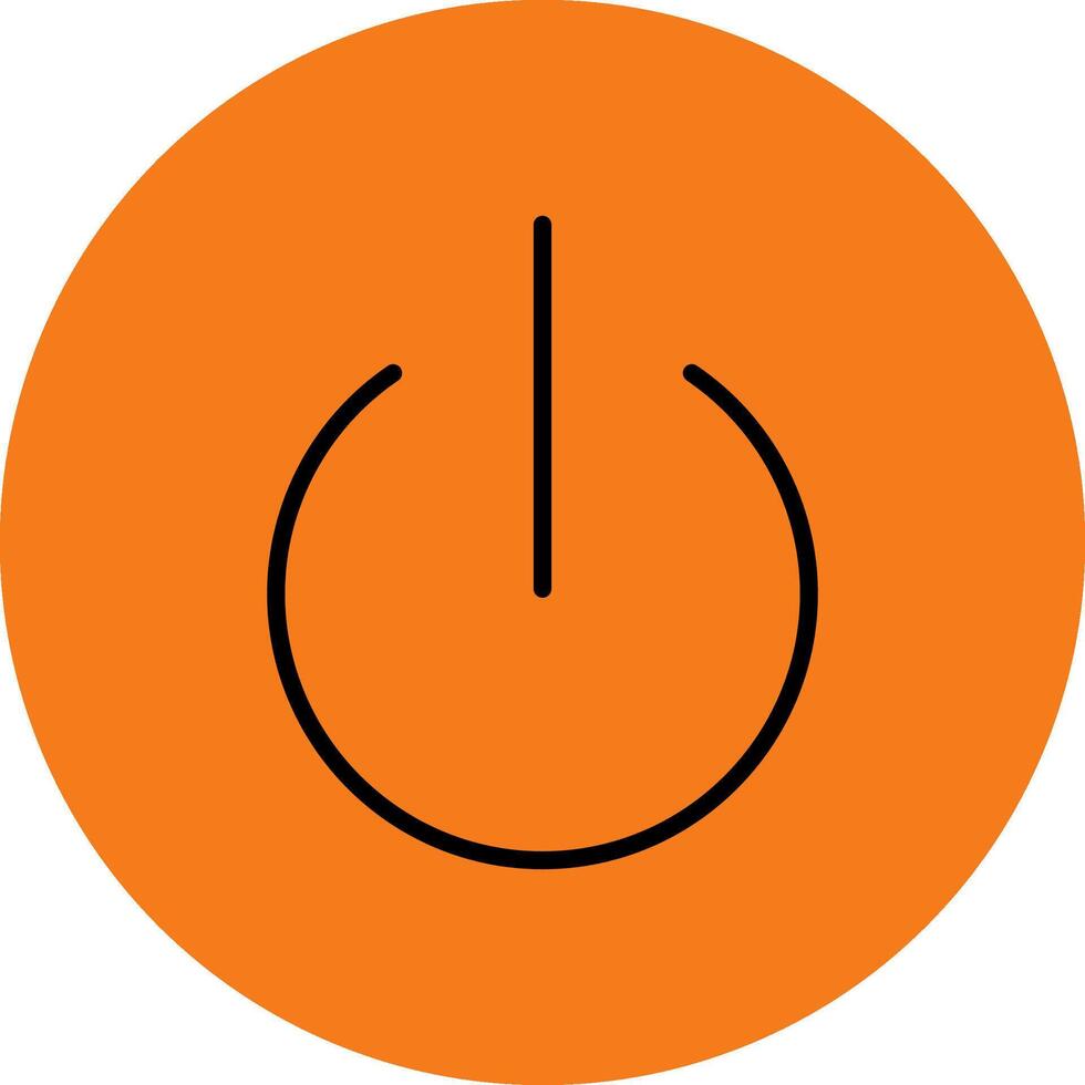Turn On Filled Multi Circle Icon vector