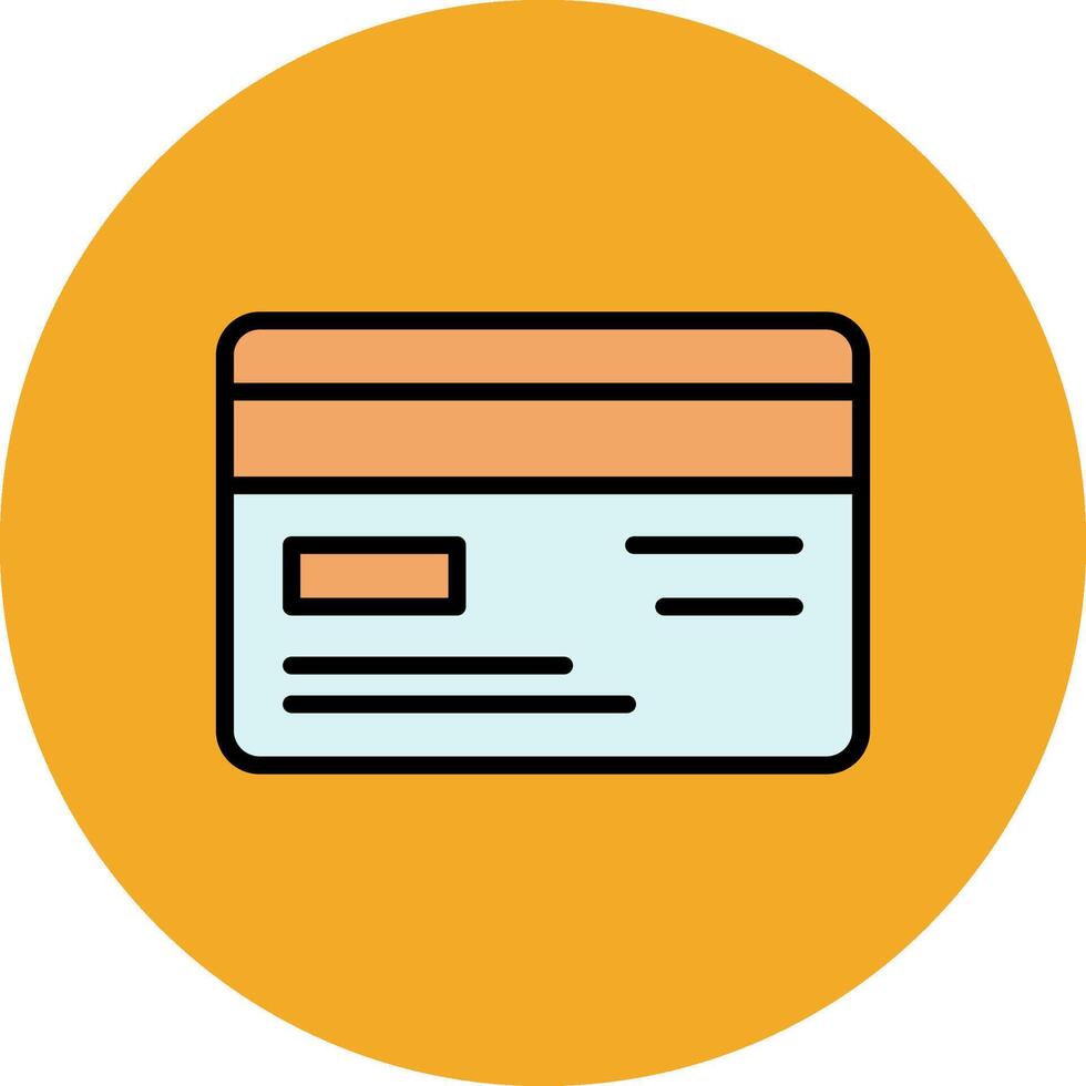 Credit Card Filled Multi Circle Icon vector