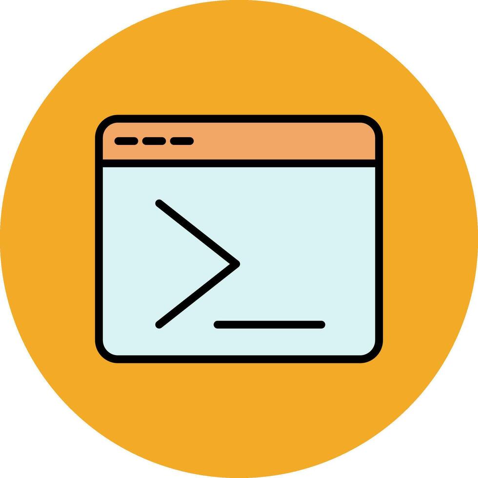 terminal Filled Multi Circle Icon vector