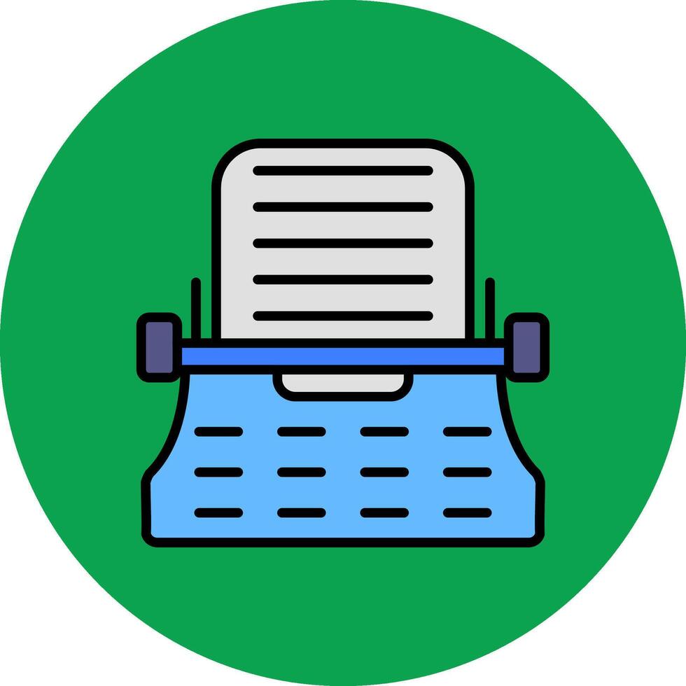 Typing Filled Multi Circle Icon vector