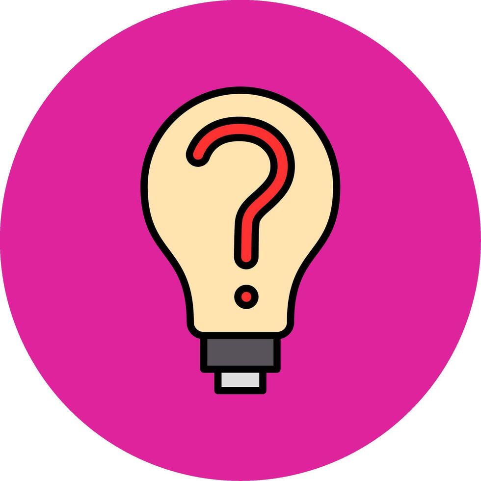 Decision Making Filled Multi Circle Icon vector