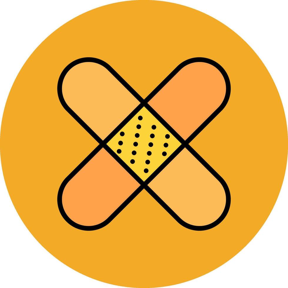 Bandage Filled Multi Circle Icon vector