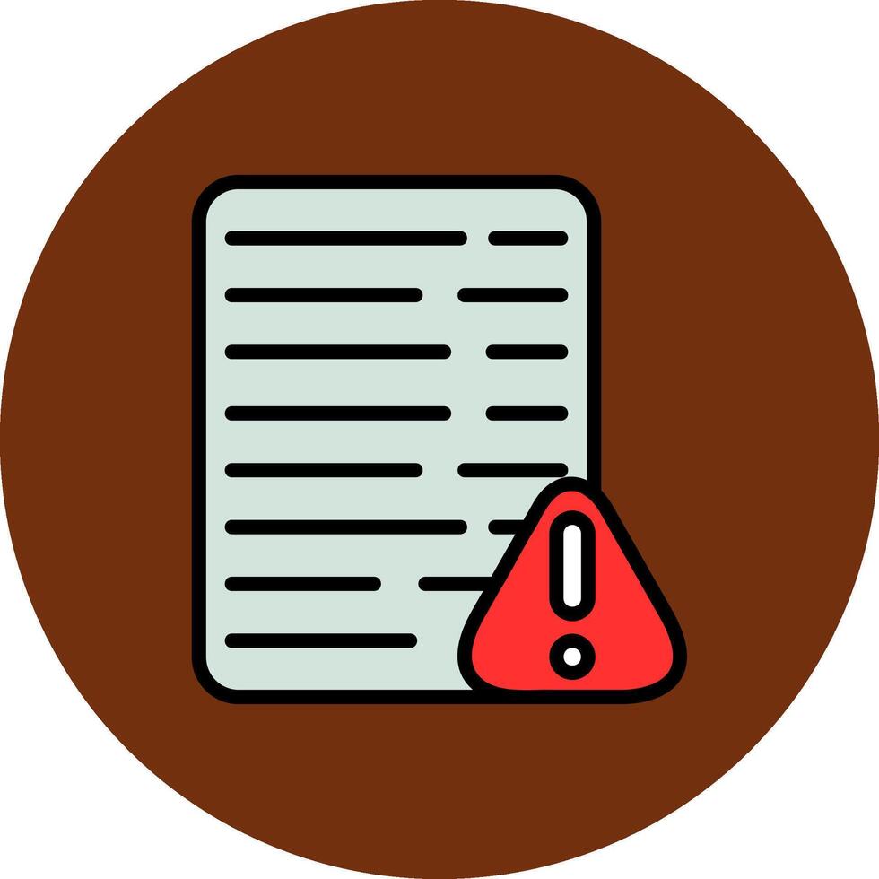 Error Filled Multi Circle Icon vector