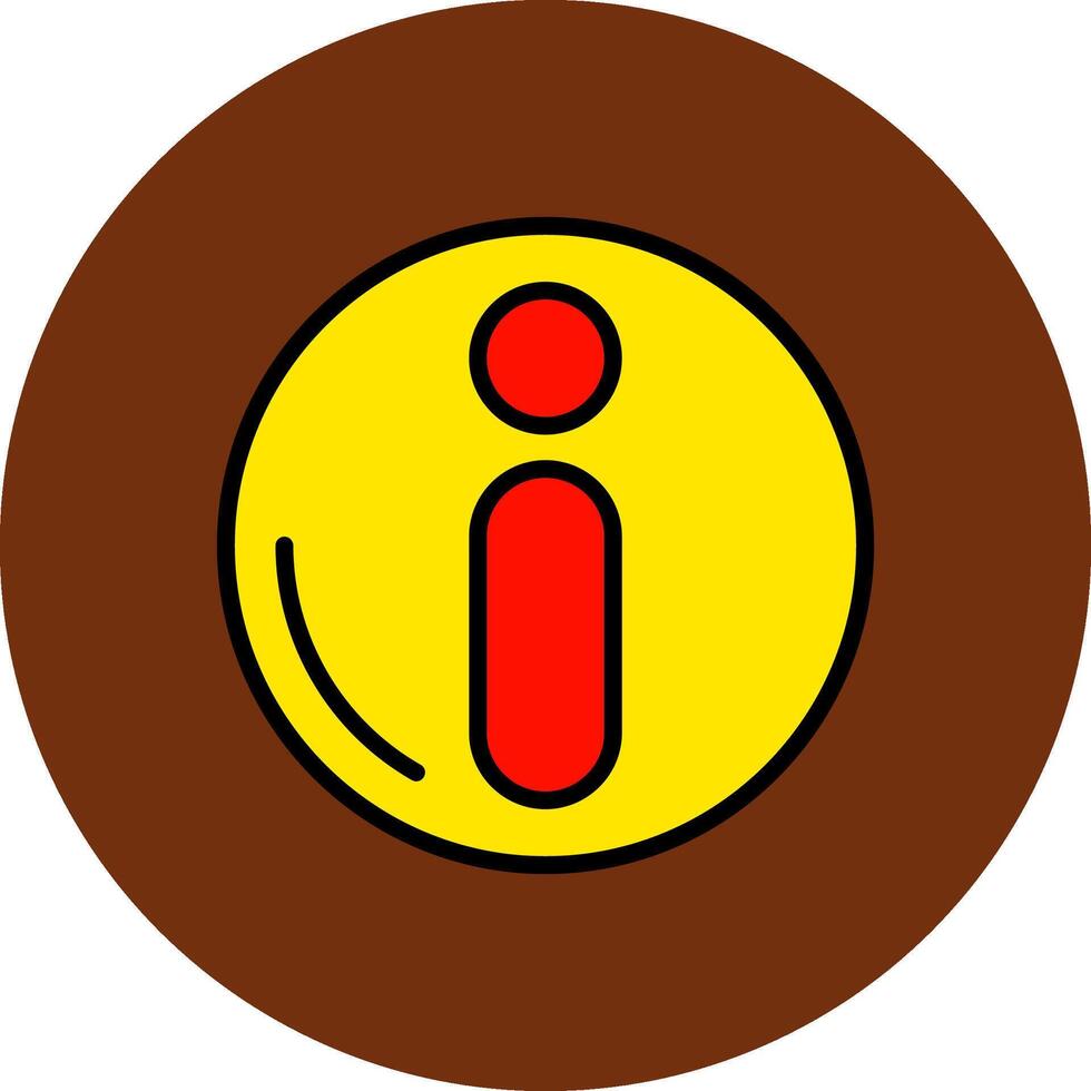 information Filled Multi Circle Icon vector