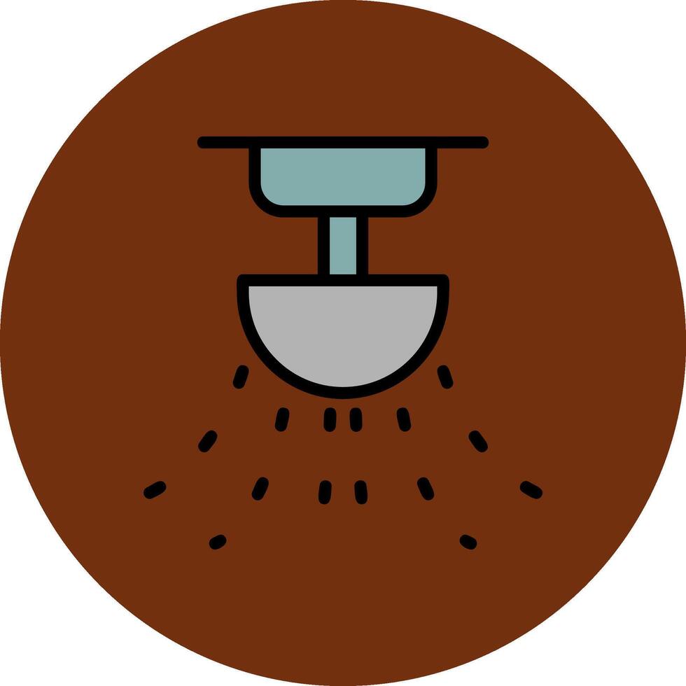 Sprinkler Filled Multi Circle Icon vector