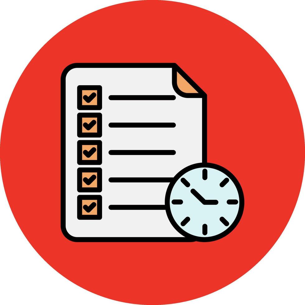 Checklist Filled Multi Circle Icon vector