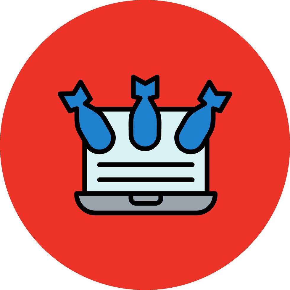 Ddos Circle Icon vector