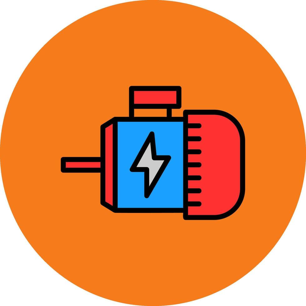 Engine Filled Multi Circle Icon vector