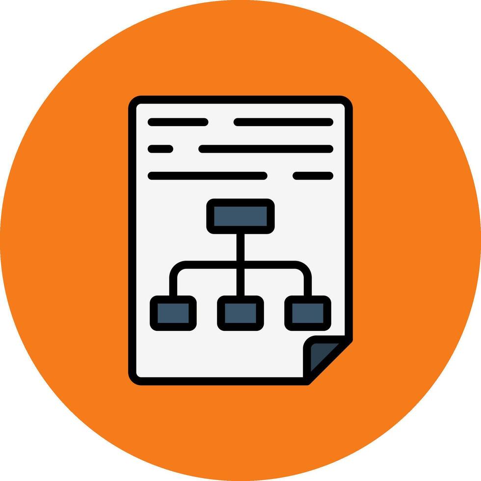 Planning Filled Multi Circle Icon vector