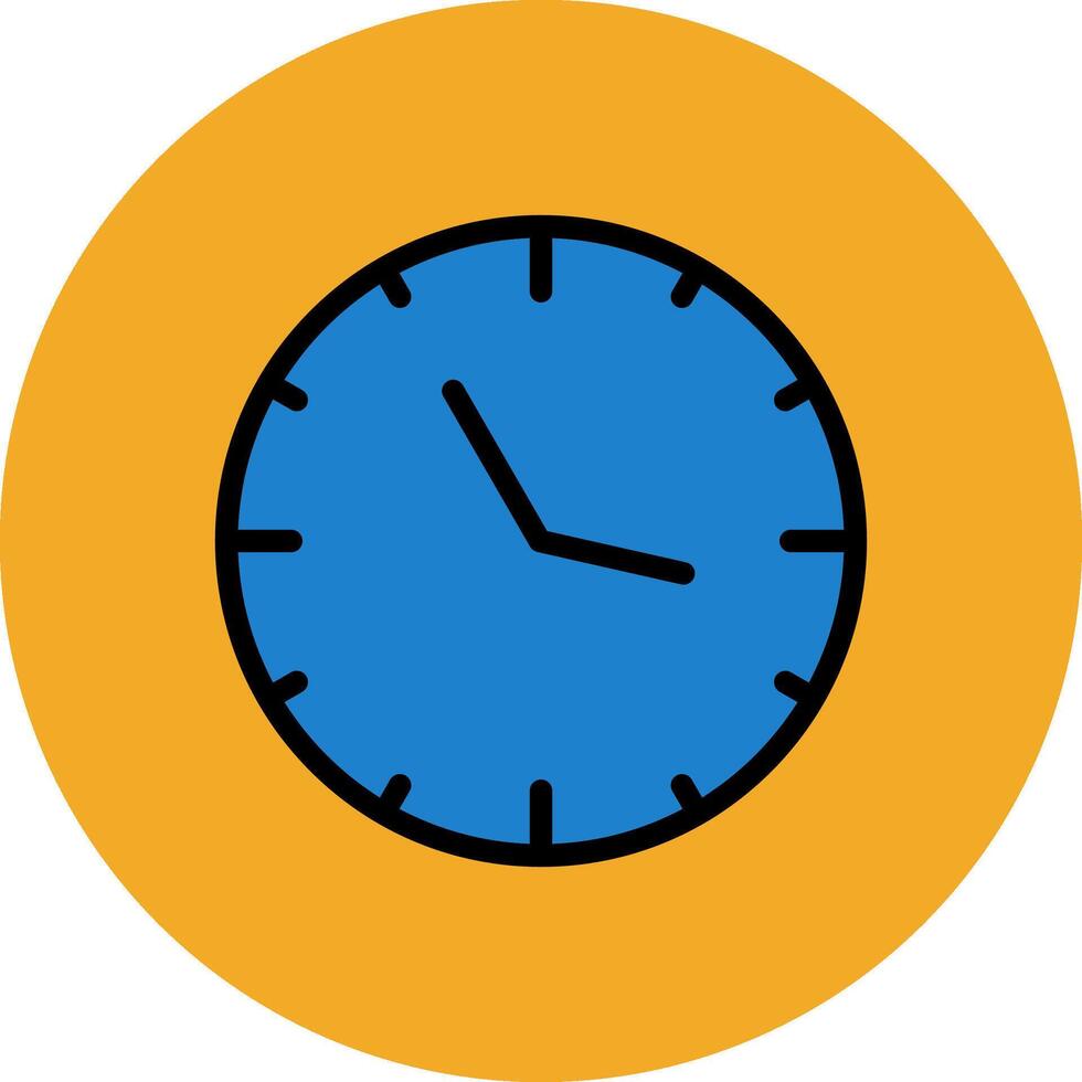 Clock Filled Multi Circle Icon vector