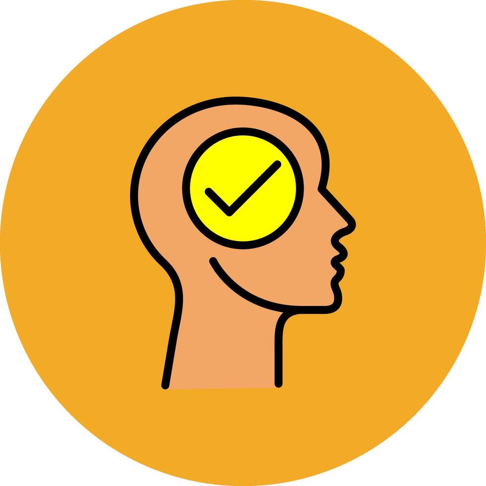 Head Filled Multi Circle Icon vector