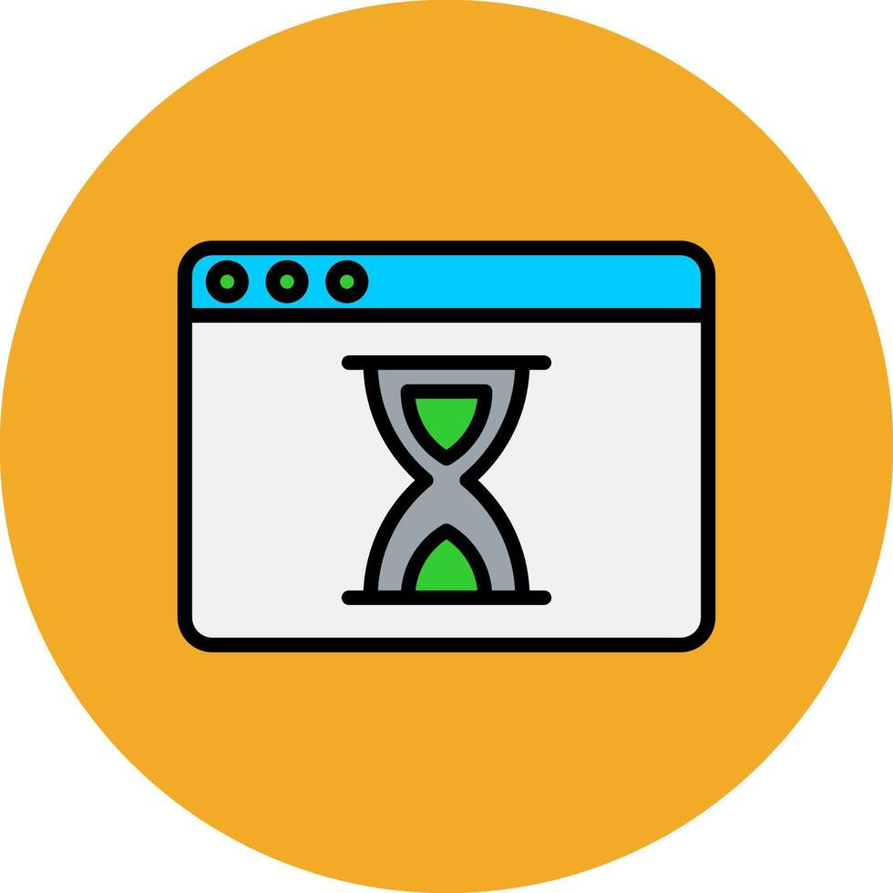 Waiting Filled Multi Circle Icon vector