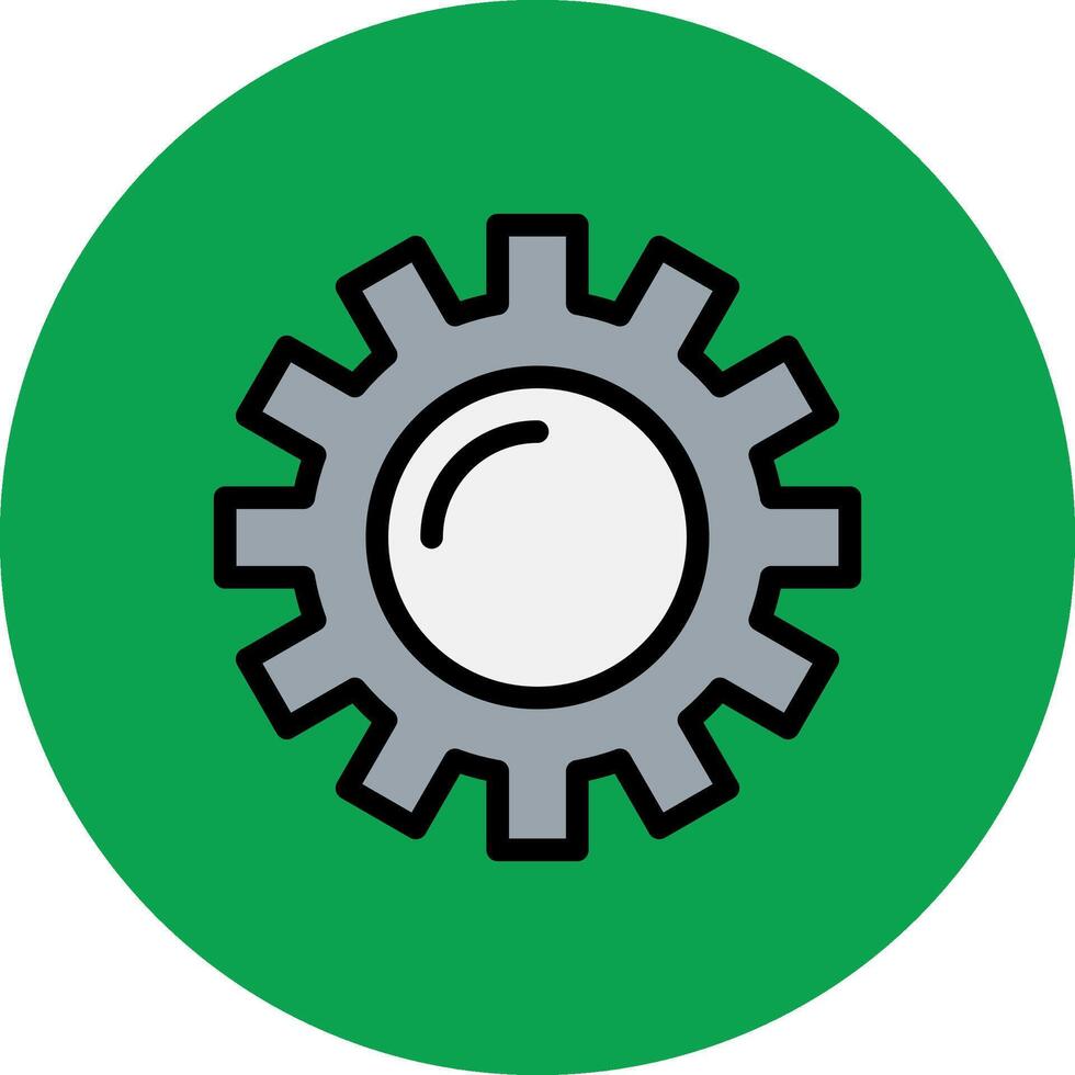 Setting Filled Multi Circle Icon vector