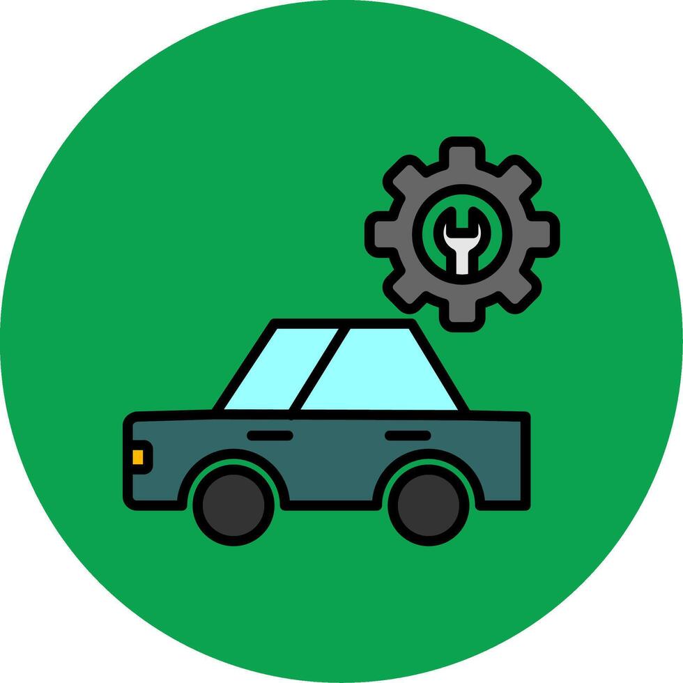 Workshop Filled Multi Circle Icon vector