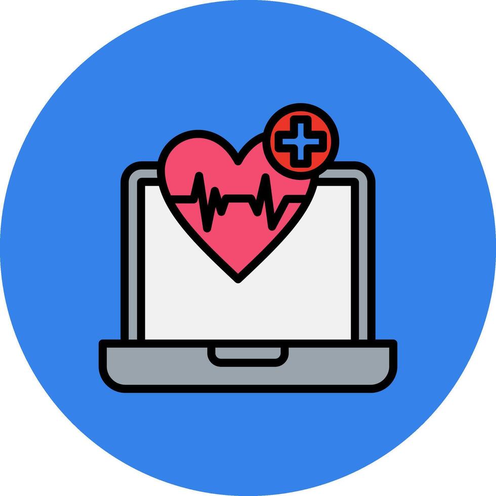 Healthcare Filled Multi Circle Icon vector