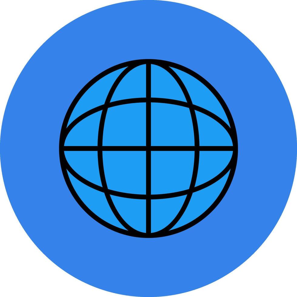 Globe Circle Icon vector