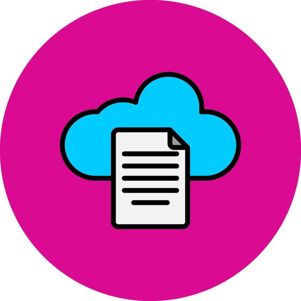 Sheet Filled Multi Circle Icon vector