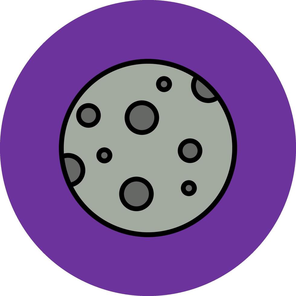 Moon Filled Multi Circle Icon vector