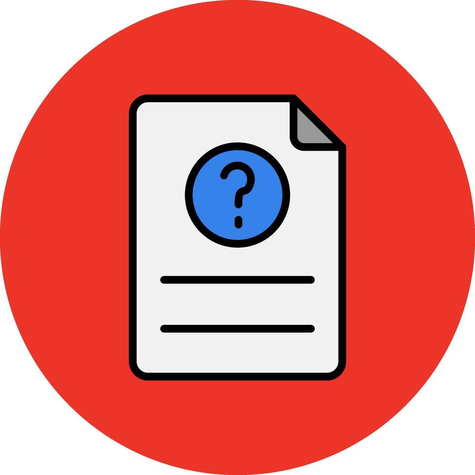 Ask Filled Multi Circle Icon vector