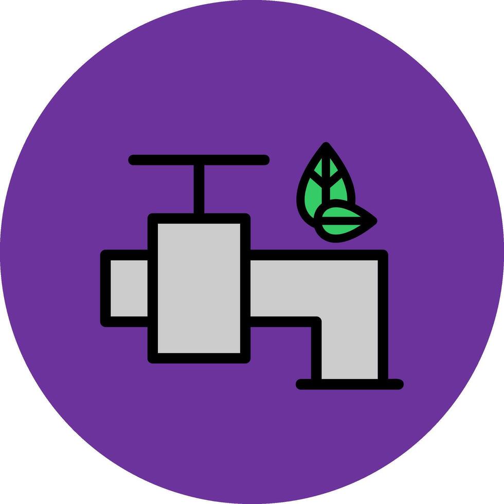 Save Water Filled Multi Circle Icon vector
