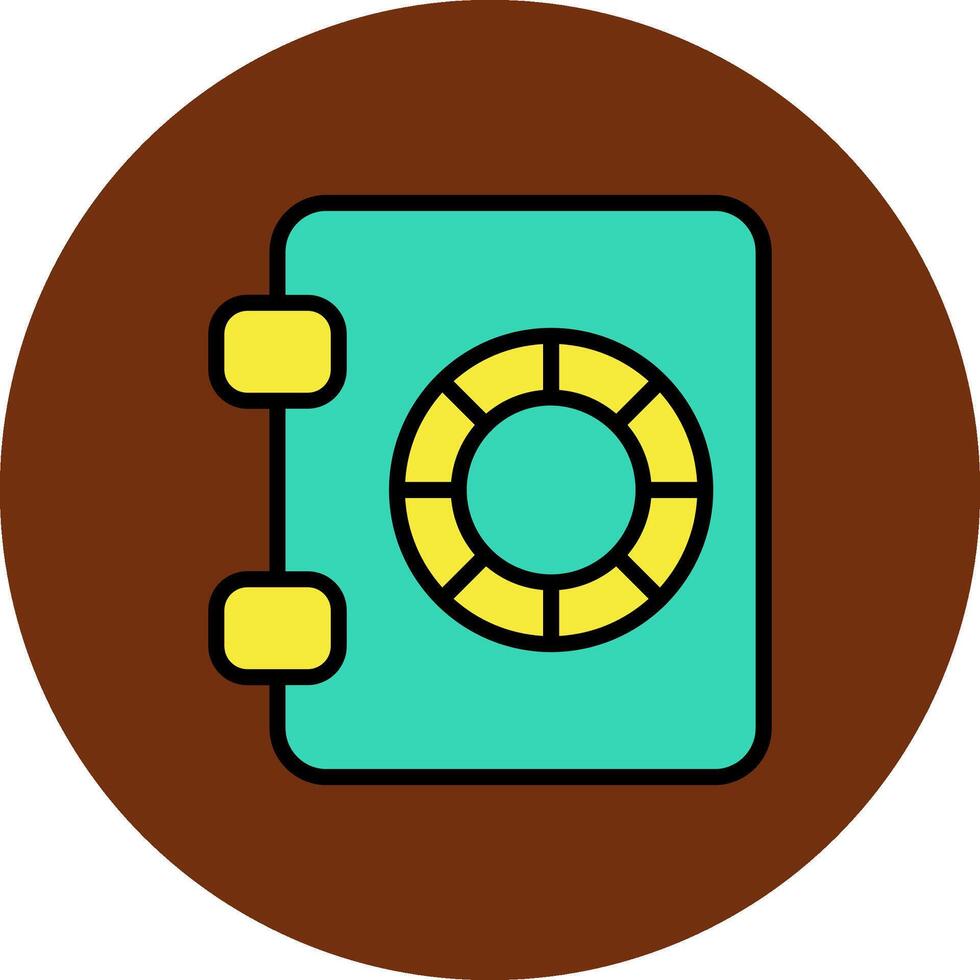 Safe Filled Multi Circle Icon vector