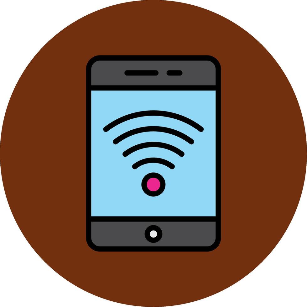 Wifi Filled Multi Circle Icon vector