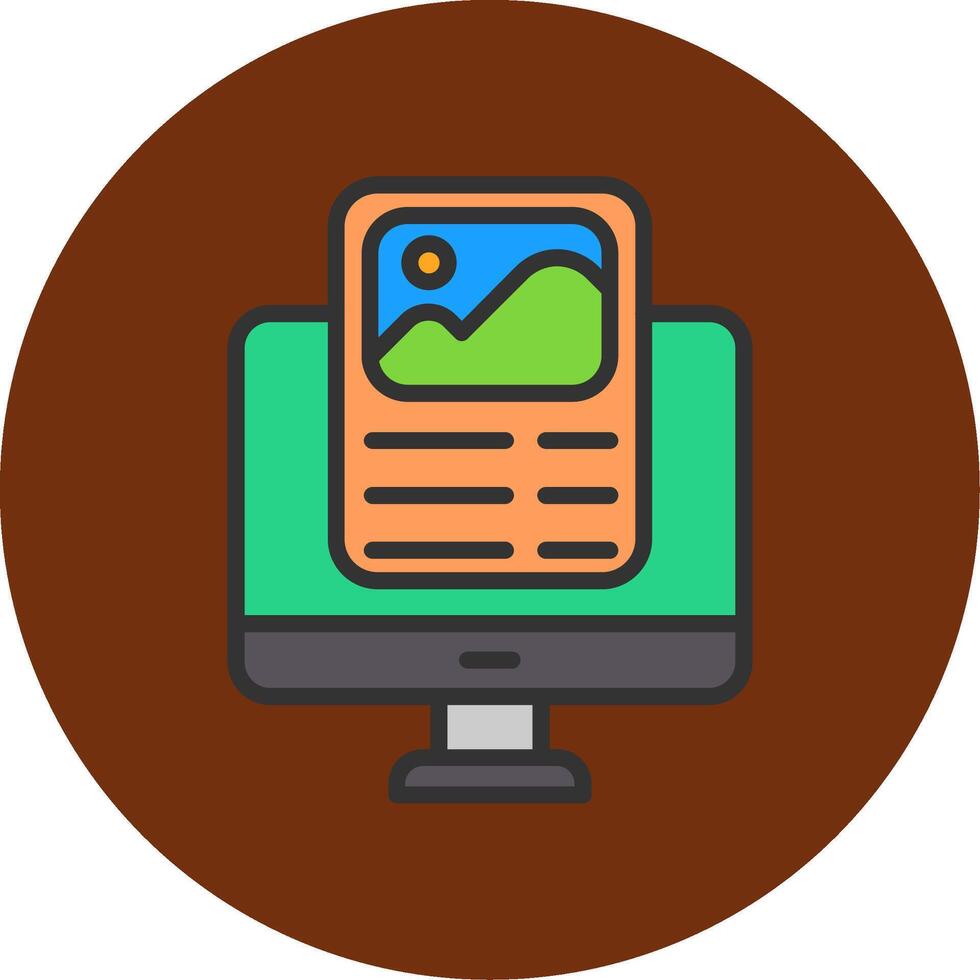 Statics Filled Multi Circle Icon vector