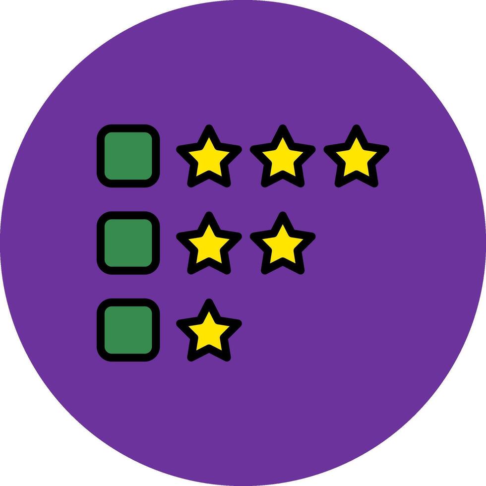 Rating Circle Icon vector