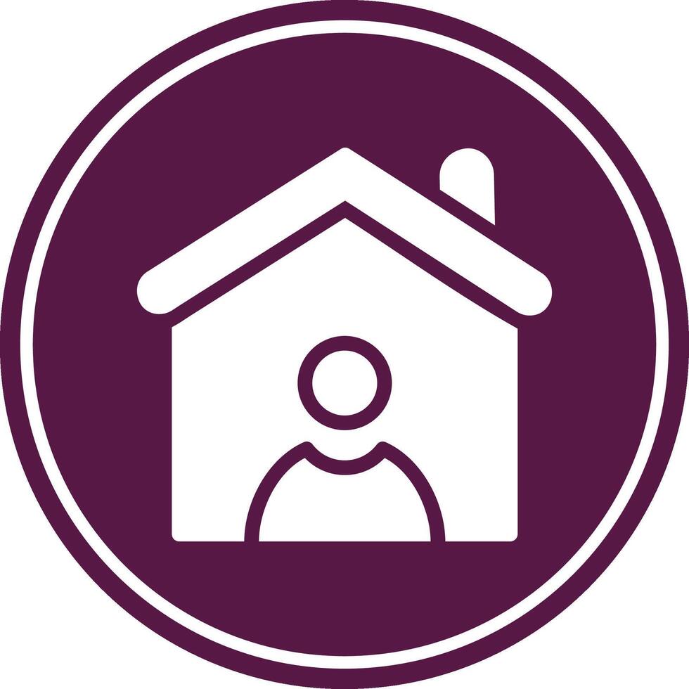 Qurantine Glyph Circle Icon vector