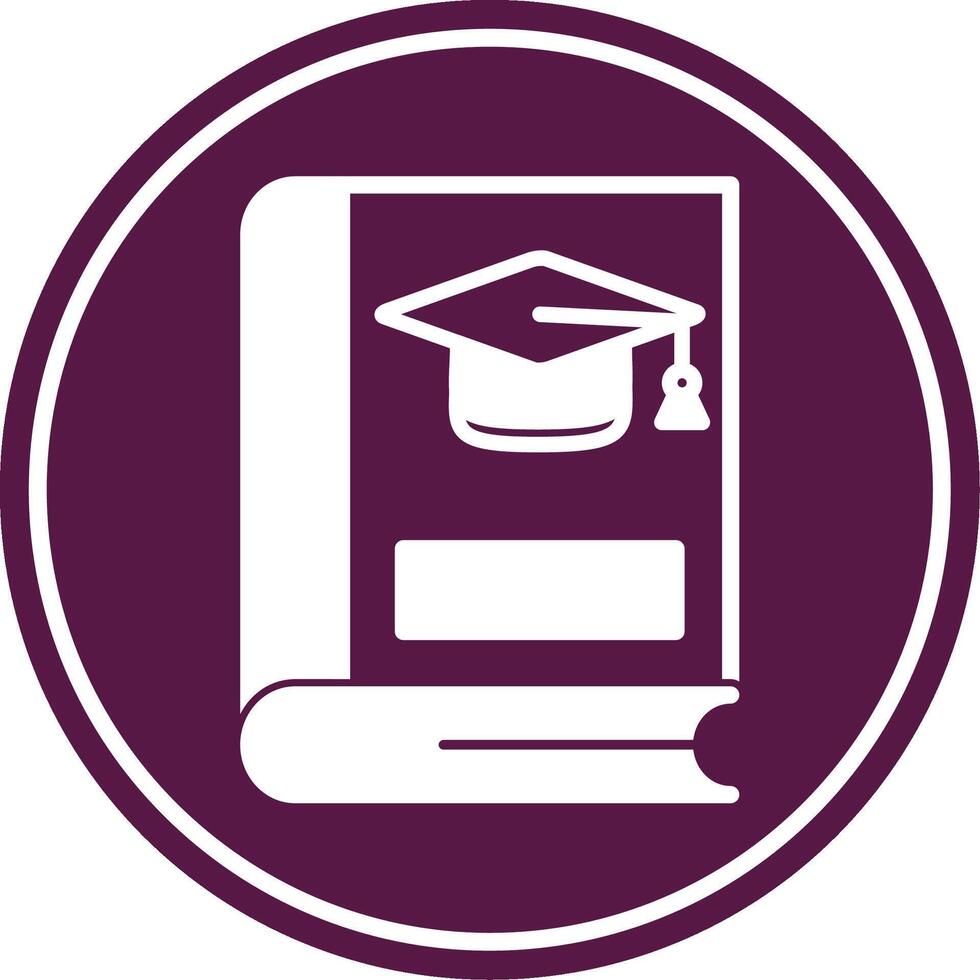 5Graduation Glyph Circle Icon vector