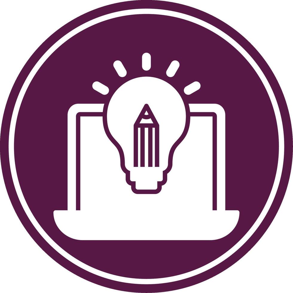 Creative Glyph Circle Icon vector