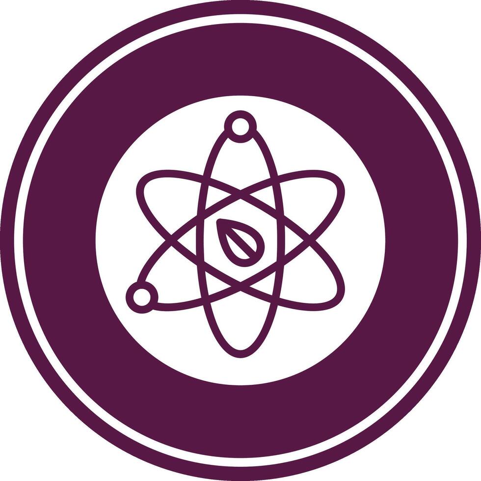 Science Glyph Circle Icon vector