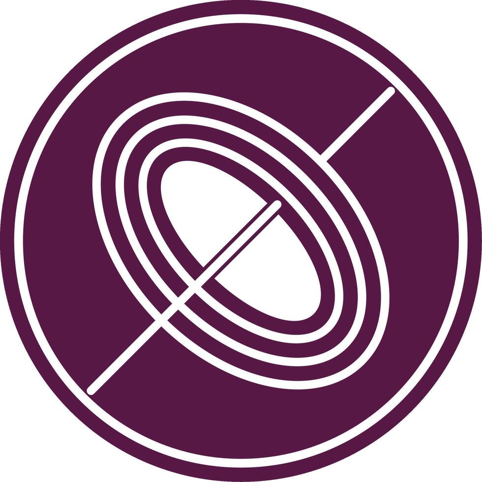 Black Hole Glyph Circle Icon vector
