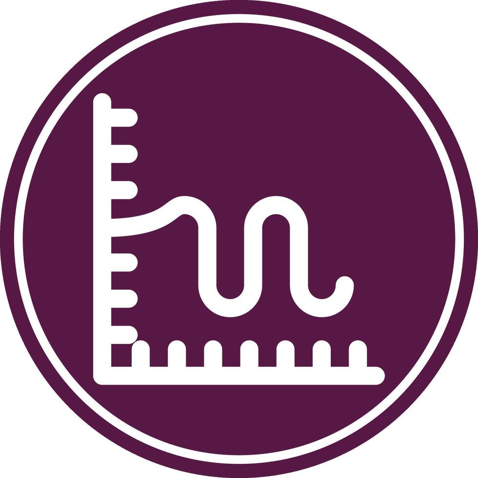 Chart Glyph Circle Icon vector