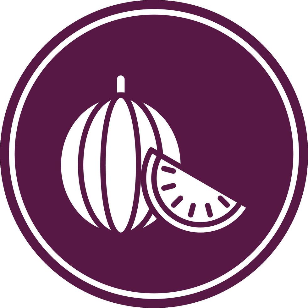 Watermelon Glyph Circle Icon vector