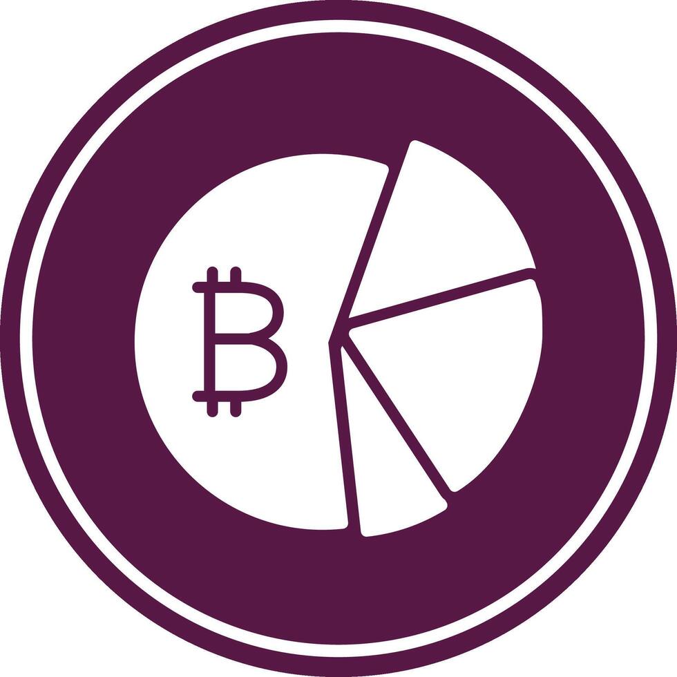 Data Analytics Glyph Circle Icon vector